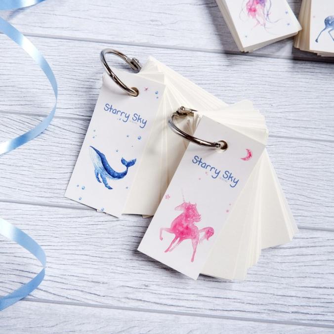 

Starry Sky Keychain Plain Notepad