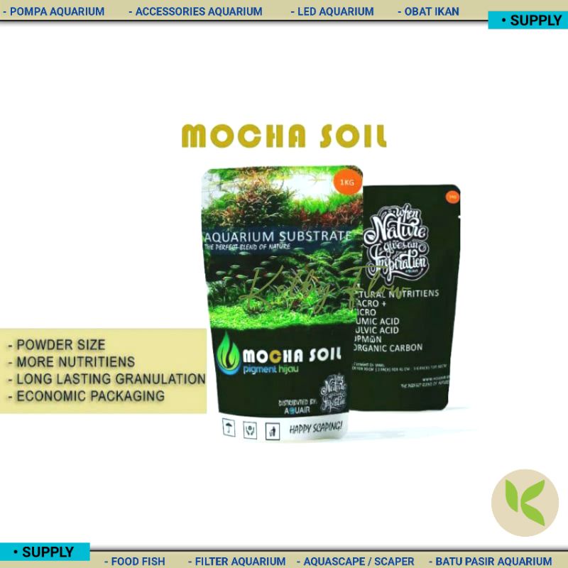 SOIL AQUASCAPE MOCHA SOIL AQUARIUM SOIL 1L