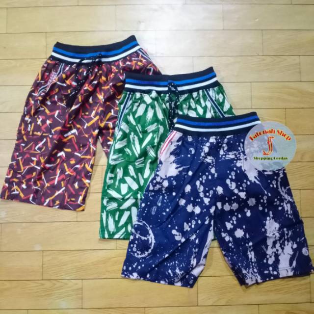 Celana Pendek Anak Cowok katun stretch banyak motif (katun stretch anak) harian santai