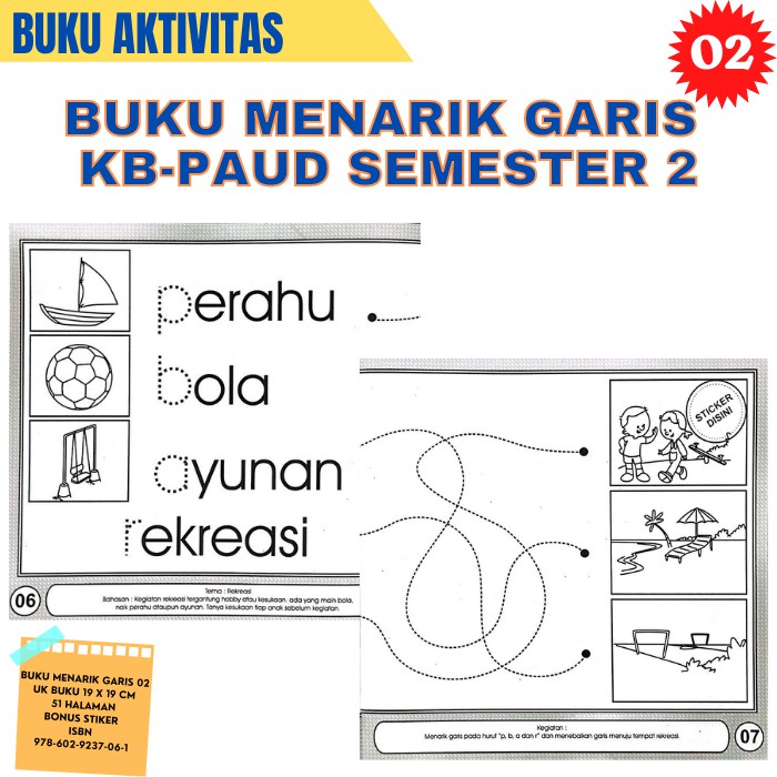 Happy Holy Kids-Buku Menarik Garis Kelompok Bermain PAUD Semester 2