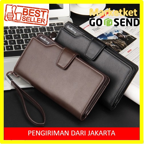 Dompet Baellerry Baellery Panjang 22 Slot Kartu Kredit Debit HP Uang - Cokelat