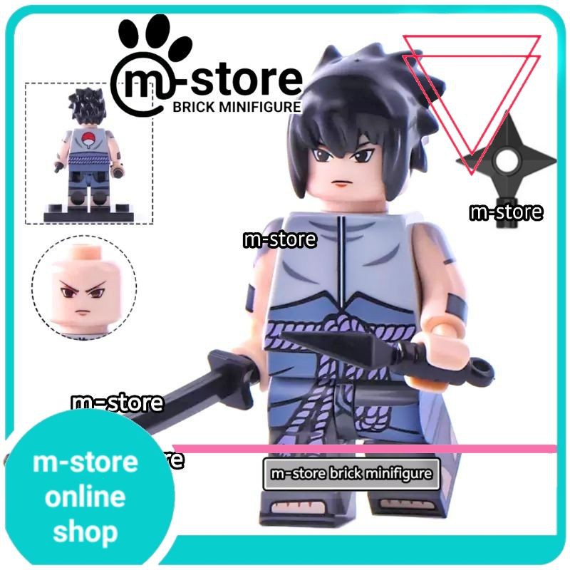 lego naruto sasuke uchiha building block