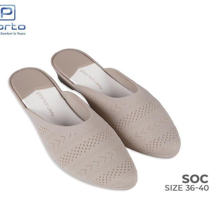 Harga Promo--SANDAL WANITA PORTO LADY SOC WEDGES SELOP CEWEK CANTIK MURAH ORIGINAL PORTO LADY SEPATU