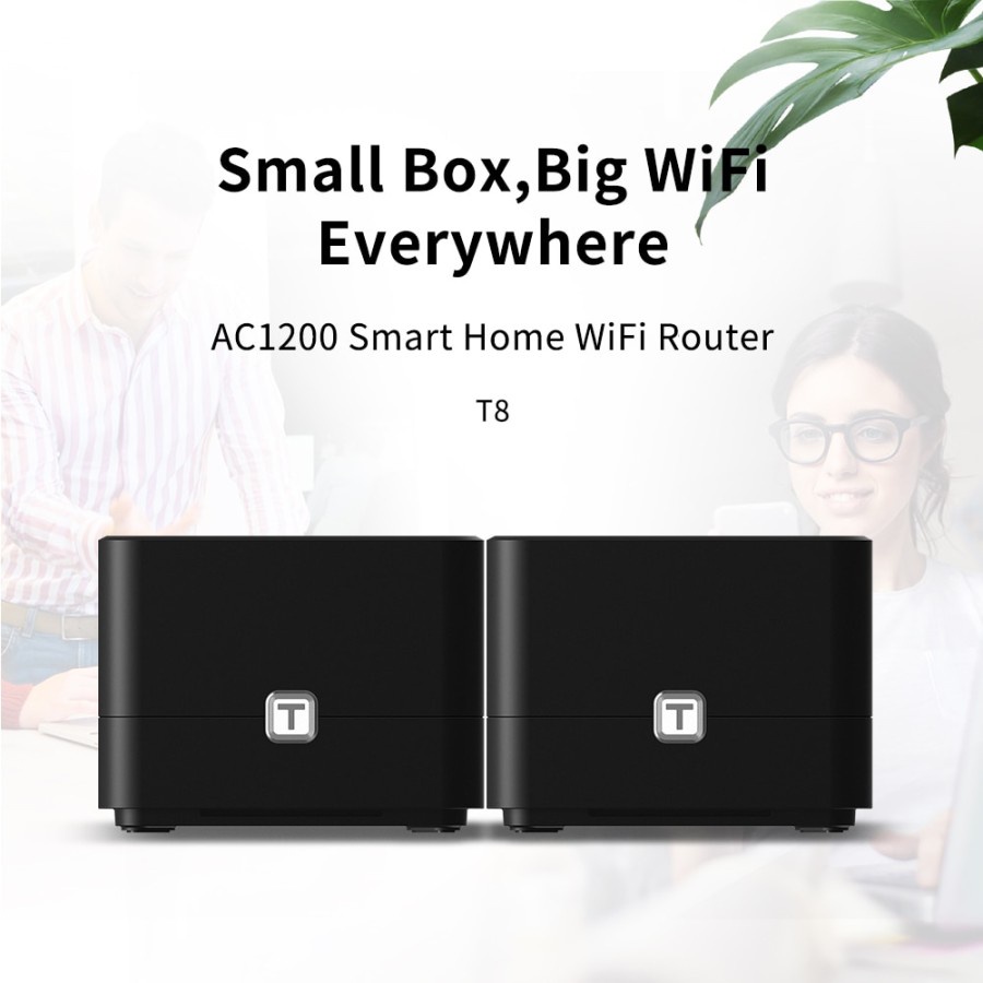 Totolink T8 AC1200 Smart Mesh Home Wi-Fi Router (2-Pack)