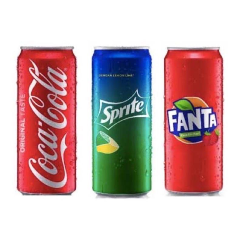 

Soft drink kaleng 330ml.