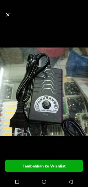 ac dc adaptor + power kontrol input ac 100-240vol output dc 1-24vol 2amper