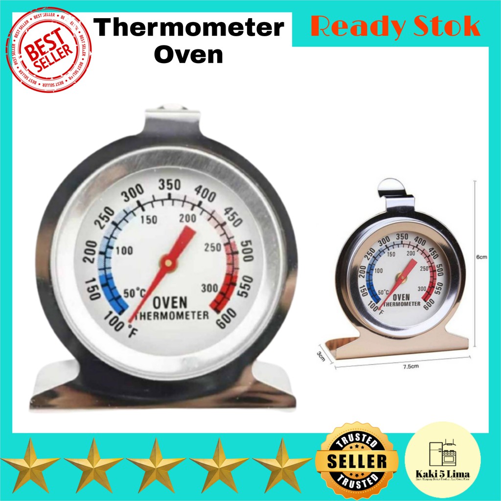 COD Oven Termometer Manual Thermometer Oven Tangkring Pengukur Suhu Oven Manual