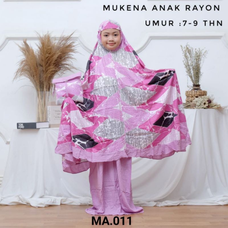 MUKENA ANAK BATIK RAYON ORI PEKALONGAN