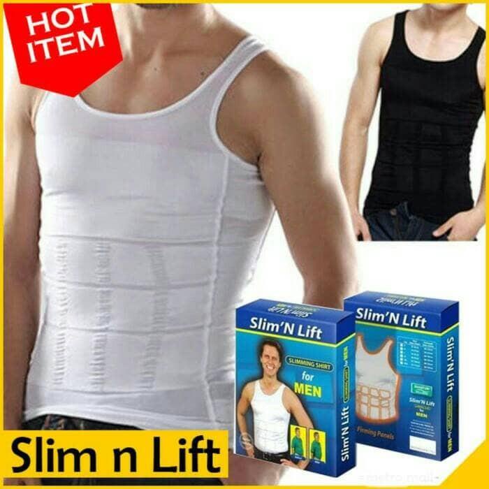 Kaos | Kaos Korset Pria / Slim N Lift / Baju Pengecil Perut