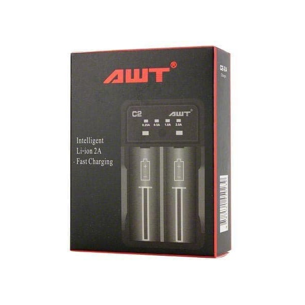 Charger 2 slot C2 Awt - Charger baterai 2 Slot - zansen