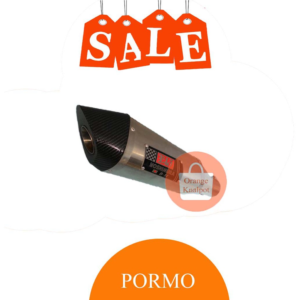 KNALPOT RACING YOSHIMURA R11 BLACK TITAN SLINCER ONLY