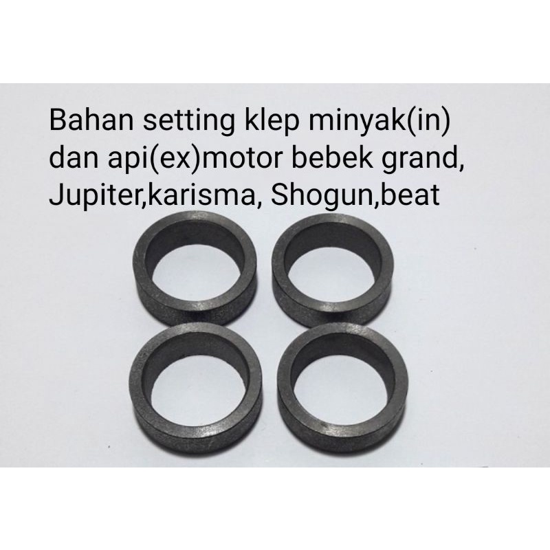 Bahan seting setting klep minyak(in)dan api(ex)motor bebek grand,Jupiter,karisma,shogun,beat