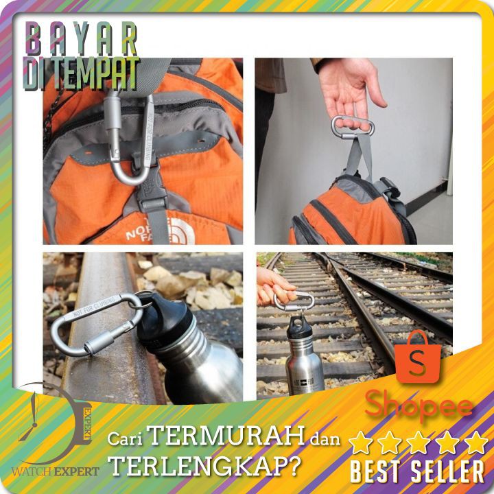 TERLARIS Quickdraw Carabiner Aluminium / Gantungan Tas - LIXADA AT7600