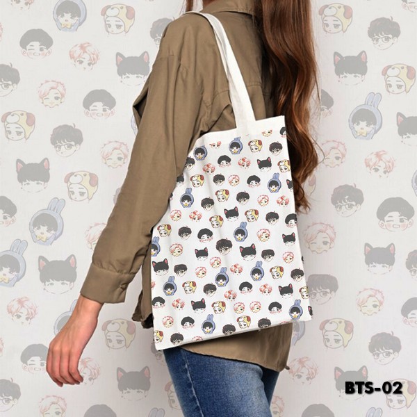 TOTE BAG BLACU MOTIF - BTS