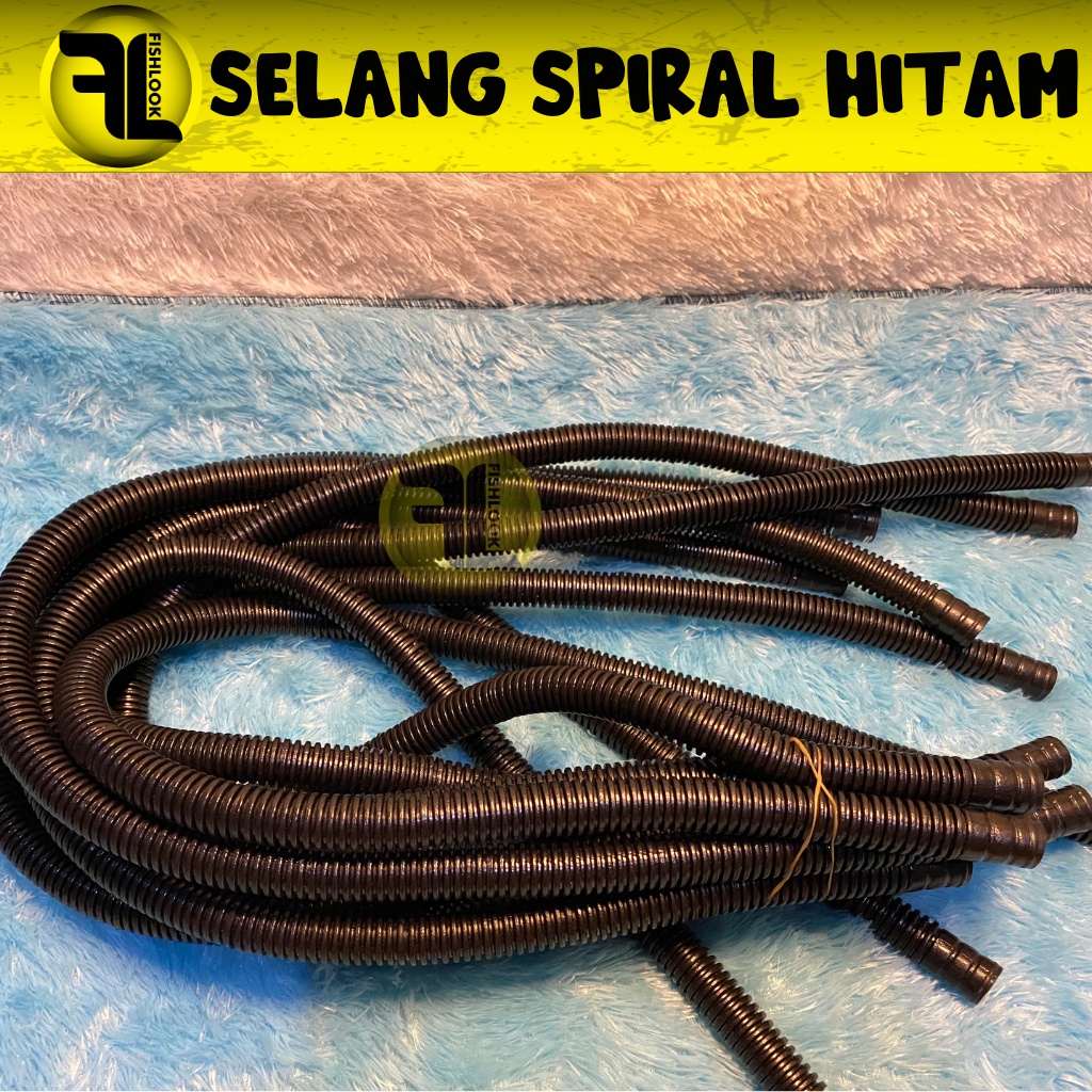 spiral hitam selang pompa aquarium akuarium aquascape filter