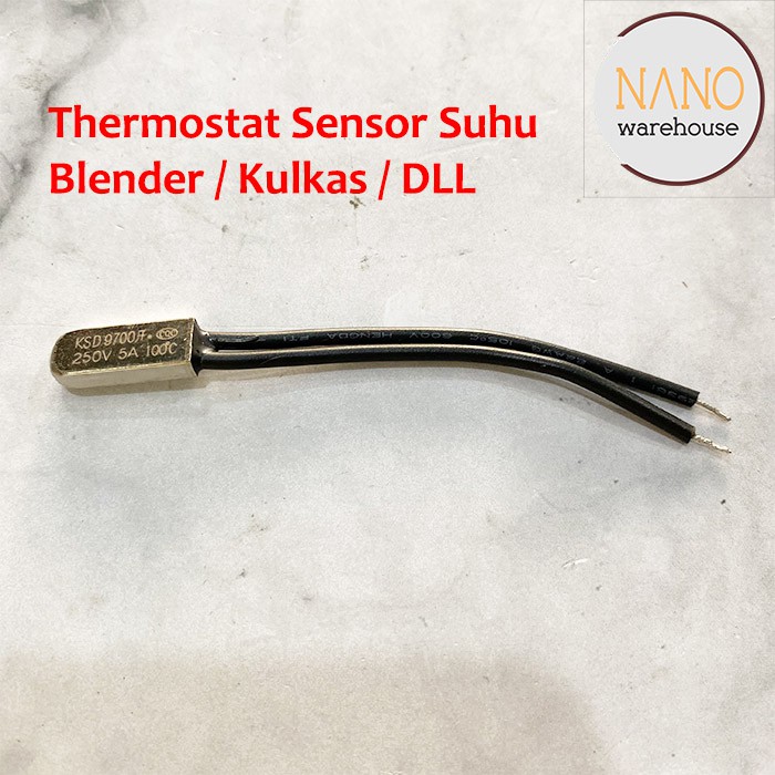 Thermostat Bimetal Sensor Suhu / Termostat Blender Kulkas Kipas KSD 9700 250V 5A 100C