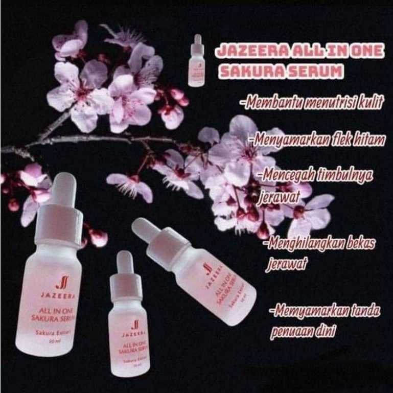 Serum Jazeera Sakura All in One Original Kemasan Baru