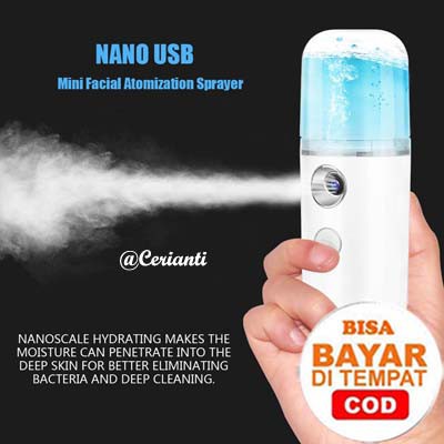 Nano Spray Portable Mini USB/Mist Sprayer Pelembab Wajah Perawatan Wajah