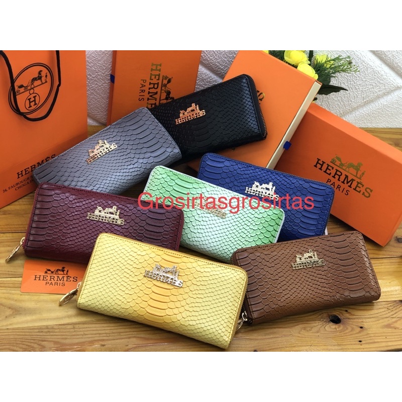 dompet croco free box+paperbag+serti uk 20x10 kode 14220