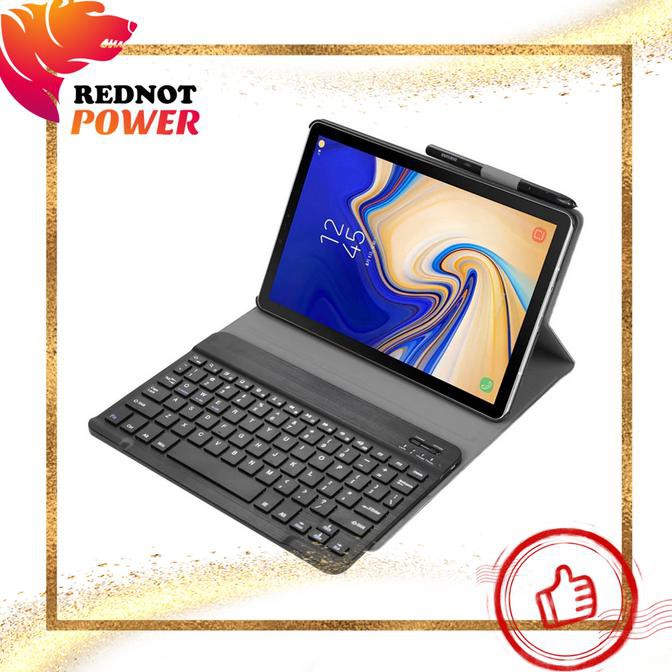Case Samsung Galaxy Tab A 10.1 2019 Casing Keyboard T510 T515 Cover - Hitam