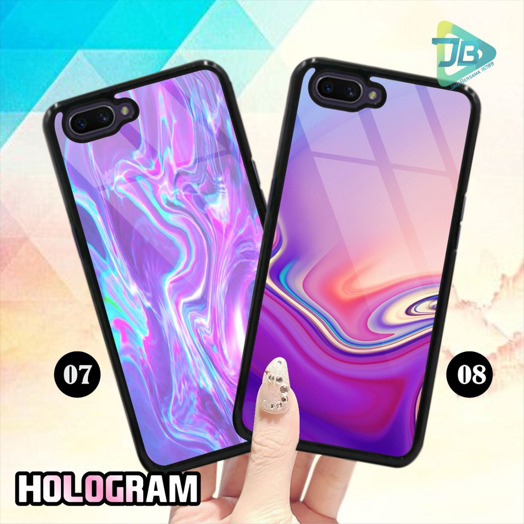 HARDCASE 2D GLOSSY HOLOGRAM OPPO VIVO XIAOMI SAMSUNG REALME IPHONE ALL TYPE JB4675