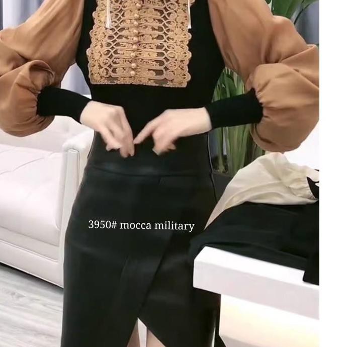 ☄ TM 3950 Atasan MILITARY MOCCA import ✿