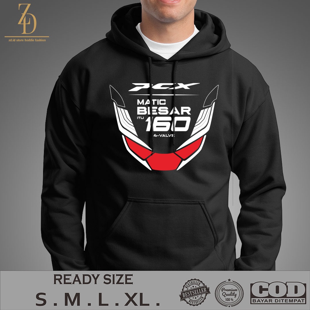 JAKET HODDIE PCX 160 DEPAN | HOODIE PRIA | JAKET PRIA | HOODIE KEREN