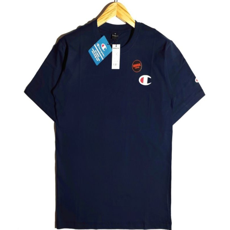 (COD)kaos Champion Basic Logo premium - kaos pria - kaos logo Basic Original