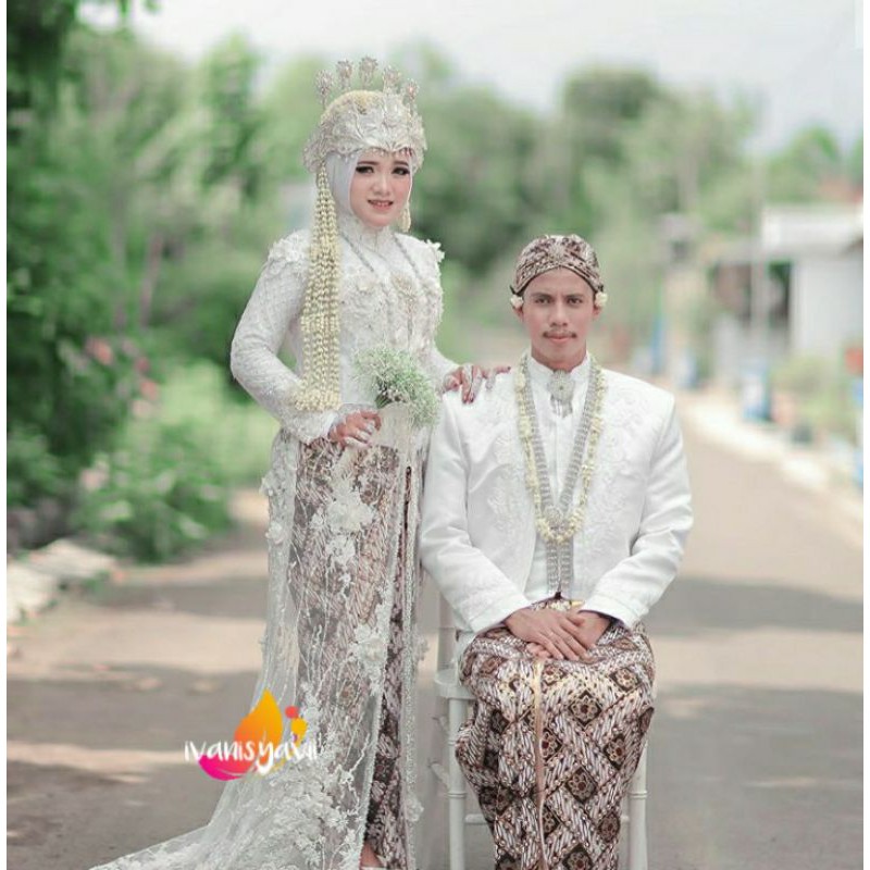 Sepasang Jarik Pengantin Prodo wiru INSTAN, Motif Parang Matahari