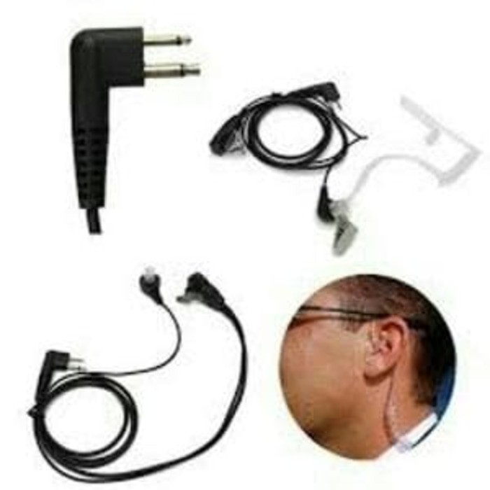 henset earphone HT Icom Alinco FBI style Kualitas Orignal & Terbaik