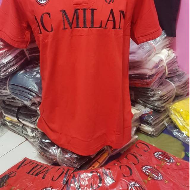 Kaos polo country ac milan1 warna size seri..m.L.XL buruan stok terbatas
