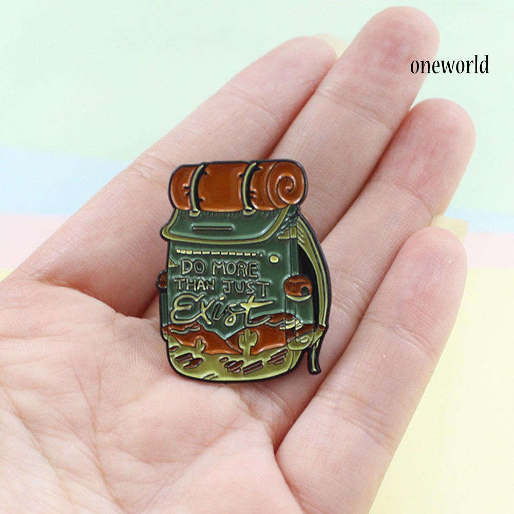 OW@ Unisex Fashionable Treasure Bag Brooch Pin Alloy Badge for Adventure Lovers