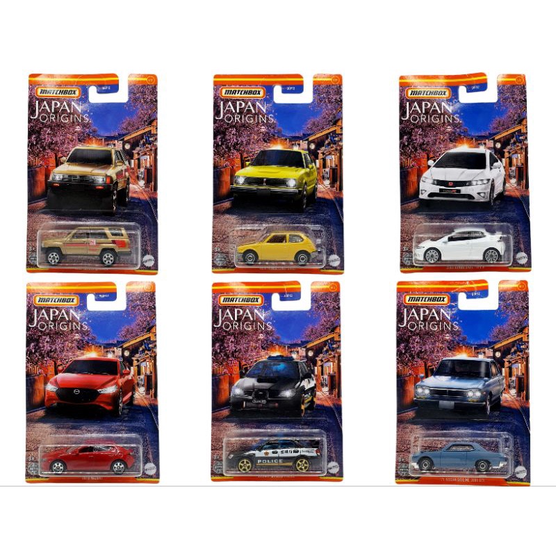 Matchbox Japan Origins Series Set 6 Original Mattel Diecast Miniatur Mobil