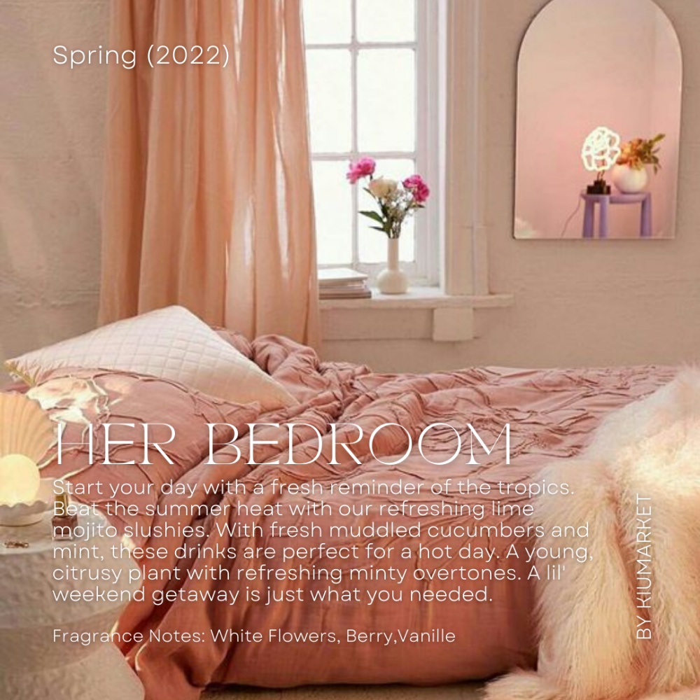 Kiumarket - Her Bedroom Room Perfume Reed Diffuser Pengharum Ruangan-1