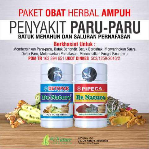 0BAT HERBAL Paru-paru,Batuk Menahun Dan Saluran pernapasan