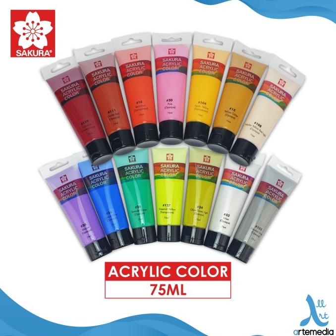 

PROMO Cat Akrilik Sakura 75ml Acrylic Color Paint - 02/03/CAT AKRILIK SET/CAT AKRILIK SET 24 WARNA/CAT AKRILIK PASTEL/CAT AIR/CAT AIR LUKIS SET/CAT AIR GIOTTO/KUAS LUKIS 1 SET/KUAS LUKIS KECIL/KUAS LUKIS LENGKAP/KANVAS LUKIS/KANVAS LUKIS SKETSA/KANVAS