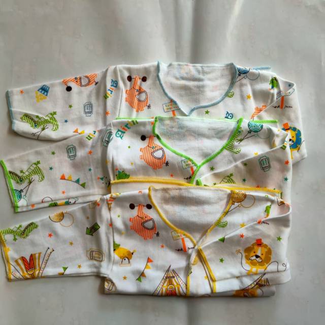 Baju Bayi Lengan Panjang isi 3 / Baju Bayi Newborn Baru Lahir