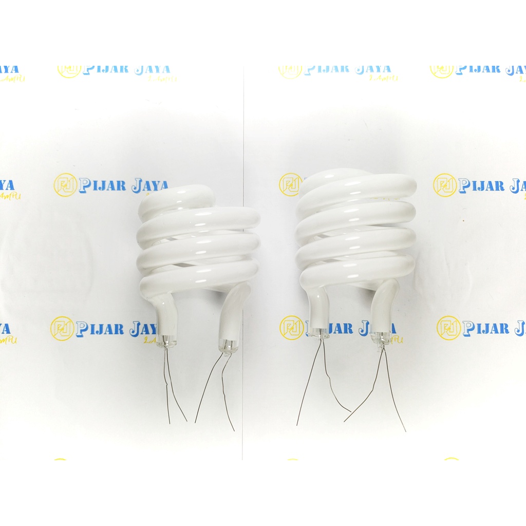 x50 pcs Kaca Lampu Spiral 18 watt Triband 3.5T 18w Ulir + PACKING KAYU
