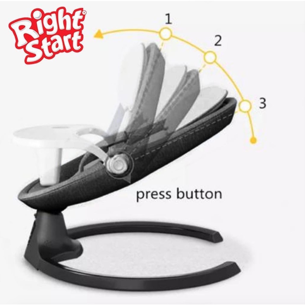 Right Start Cuddly Electric Remote Control Deluxe Baby Swing Ayunan Otomatis Anak Bayi Automatic Bouncer