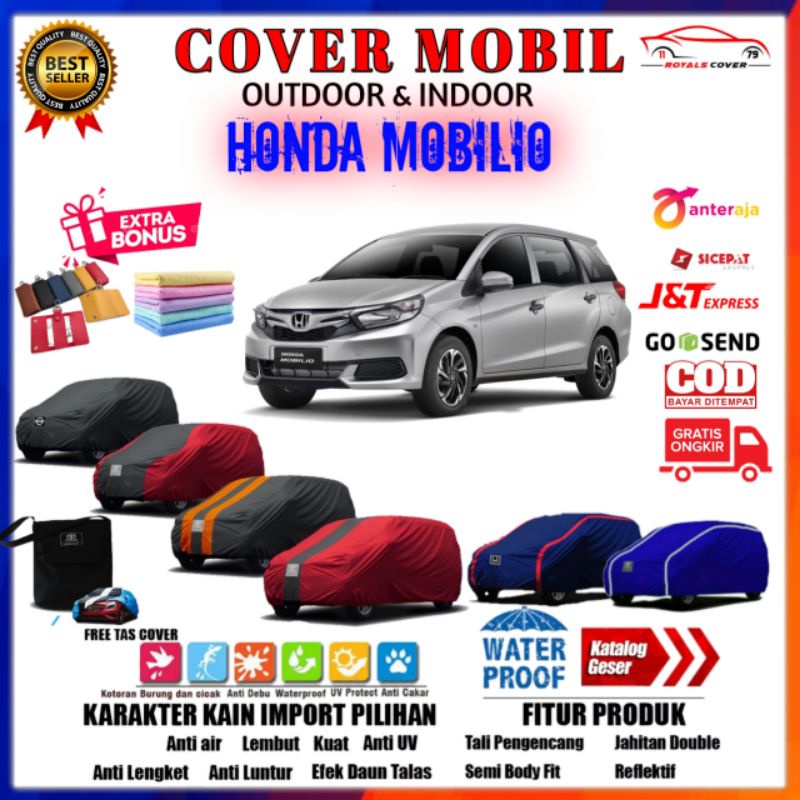 Body Cover Mobil Honda Mobilio / Sarung Honda Mobilio RS / Selimut Mantel Jas Kerudung Pelindung Mantol Peuntup Tutup Mobil Mobilio Outdoor