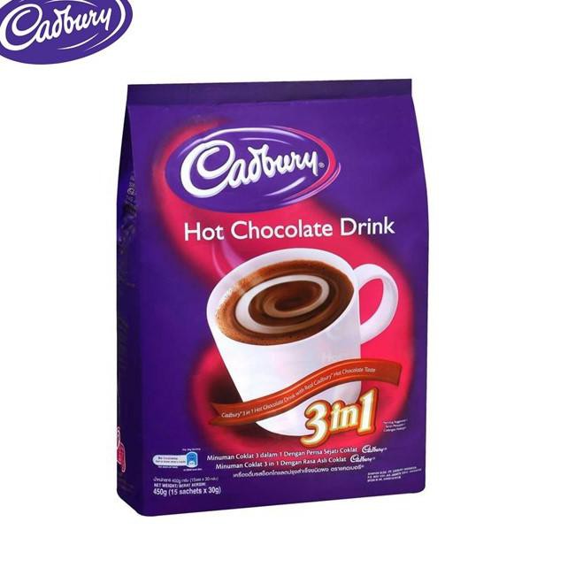 

[KODE PRODUK 26] Cadbury 3in1 Hot Choco Drink 450 gr TERMURAH..!!