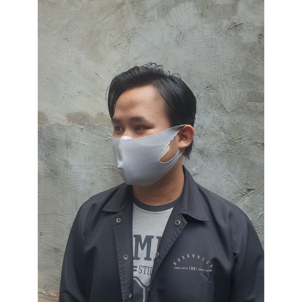 Masker Kain Scuba Tebal / Masker Tambahan - Biru Langit