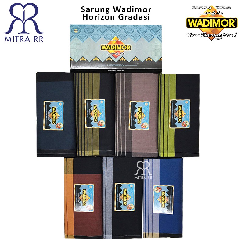 Sarung Wadimor Horizon Gradasi Sarung Tenun Dewasa Gradasi Warna Satuan / Grosir