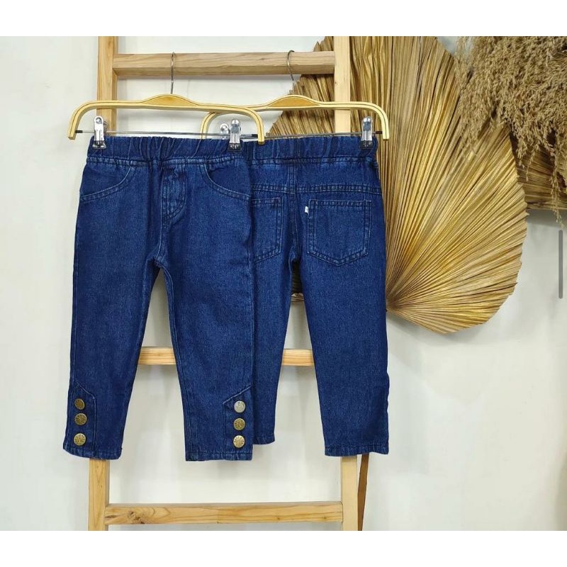 JEANS PENSIL BOTTON 2-6thn