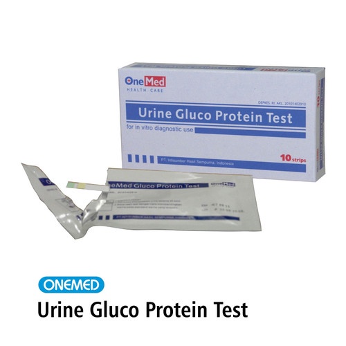 urine gluco protein test onemed / cek kadar gula dan protein ibu hamil