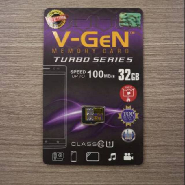 Micro SD 32GB Class 10 V-GeN Turbo Series Memory Card Vgen