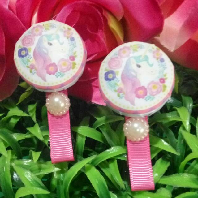 Jepit rambut anak unicorn