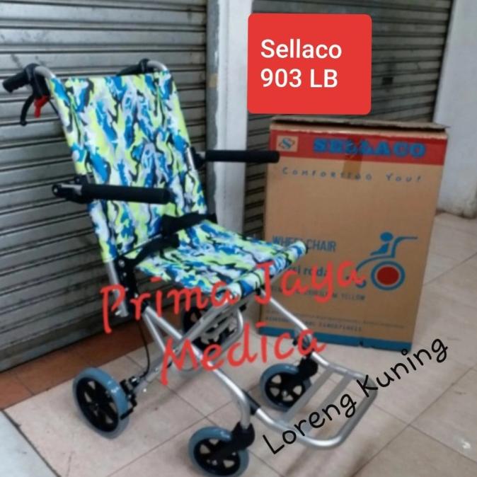 Kursi Roda Traveling Kabin Sellaco 903 LB. Kursi Roda Lipat Travel. | Perlengkapan Medis