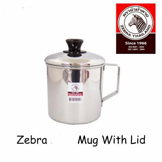Mug 14 Cm With Lid Zebra (110114) / Mug Stainless
