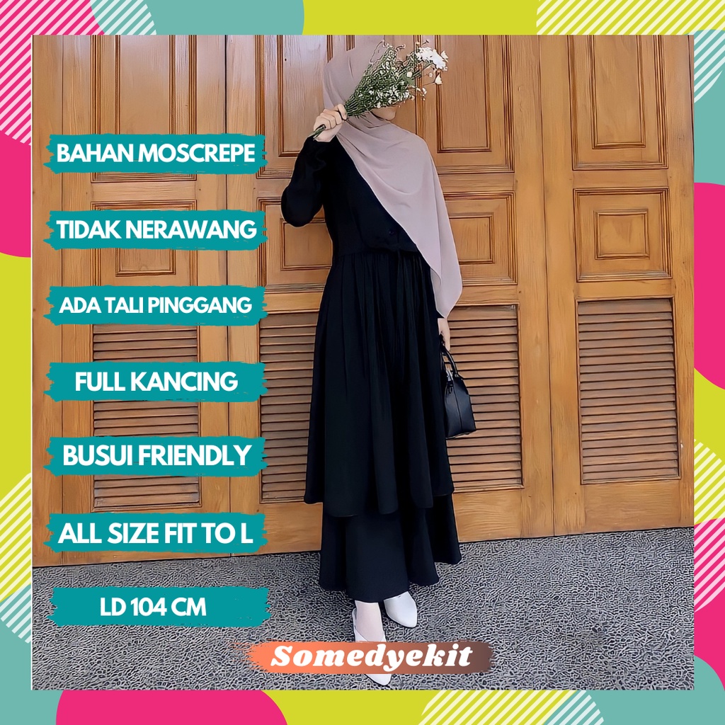 015 baju gamis dress lebaran kondangan wanita cewek dewasa remaja terbaru 2022 fashion muslim model jumbo kekinian termurah